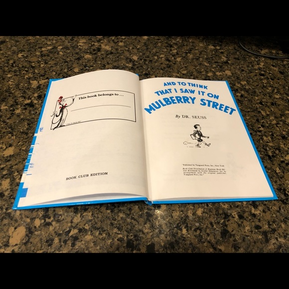 (2) DR.SEUSS TO THINK I SAW IT ON MULBERRY STREET - Picture 5 of 9